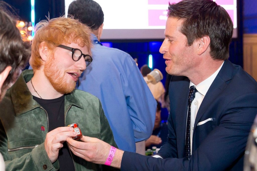 Paul Lytton with Ed Sheeran