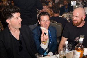 Paul Lytton with Danny from The Script